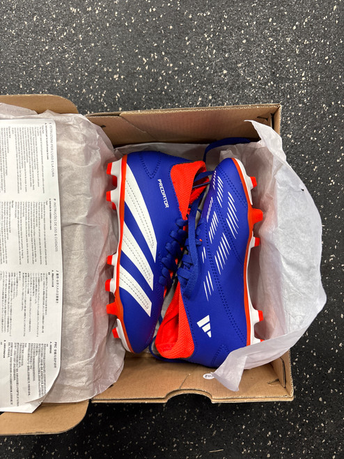 Vist Large View of Product Image Which is Used Adidas PREDATOR CLUB SOCK FXG J Soccer Cleats Royal Blue Youth 12.0