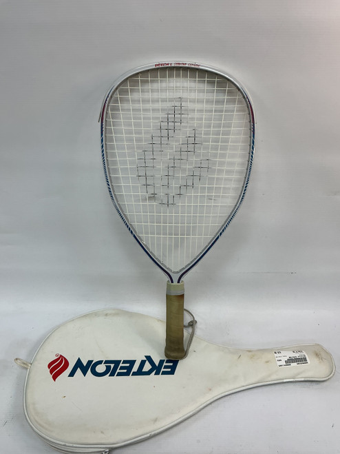 Vist Large View of Product Image Which is Used Ektelon SYMITAR Adult Racquetball Racquet Grey 4"