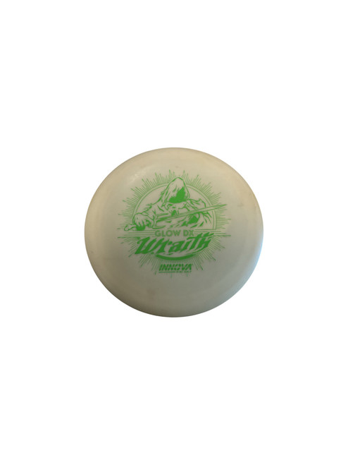 Vist Large View of Product Image Which is Used Innova GLOW DX WRAITH Disc Golf Driver White