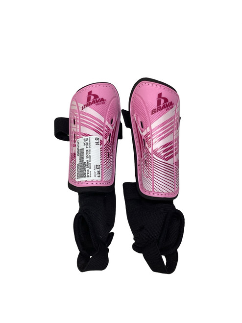 Vist Large View of Product Image Which is Used Brava BRAVA SOCCER PINK SHINGUARDS Soccer Shin Guards Youth Pink XXS