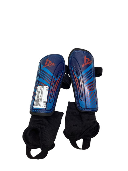 Vist Large View of Product Image Which is Used Brava BRAVA SOCCER NAVY SHINGUARDS Soccer Shin Guards Youth Navy Blue XS