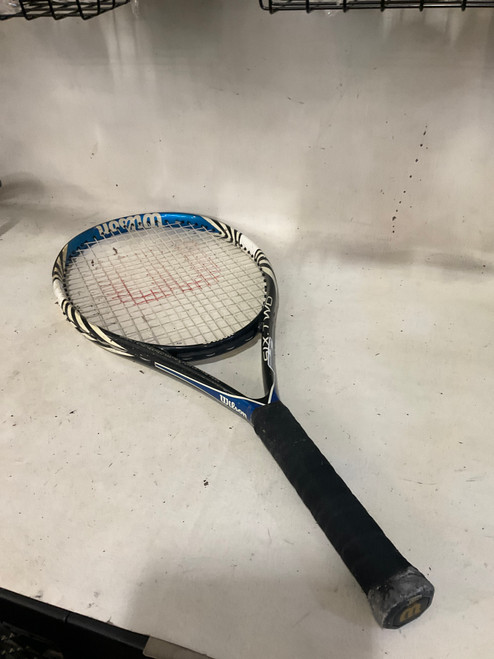 Vist Large View of Product Image Which is Used Wilson SIX TWO Adult Tennis Racquet Royal Blue 4 5/8"