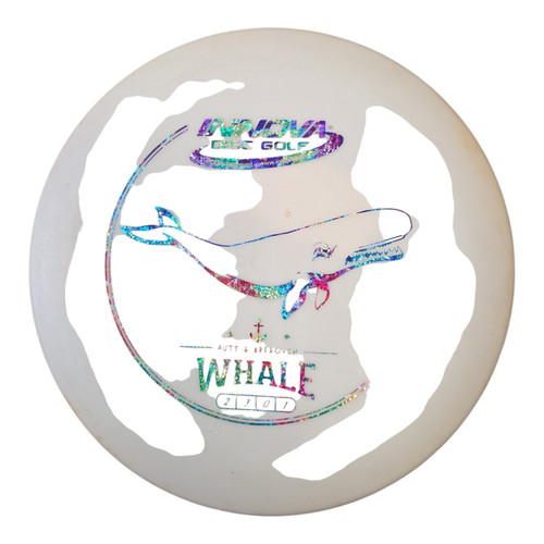 Vist Large View of Product Image Which is Used Innova WHALE Disc Golf Putter White 176g