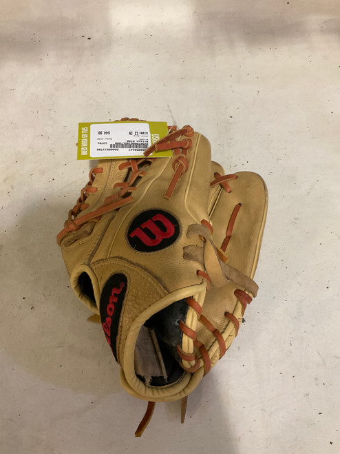 Vist Large View of Product Image Which is Used Wilson A700 BB/SB Glove RH Throw Gold 12"