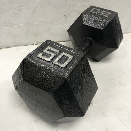Vist Large View of Product Image Which is Used Hex Dumbbell 50 lb