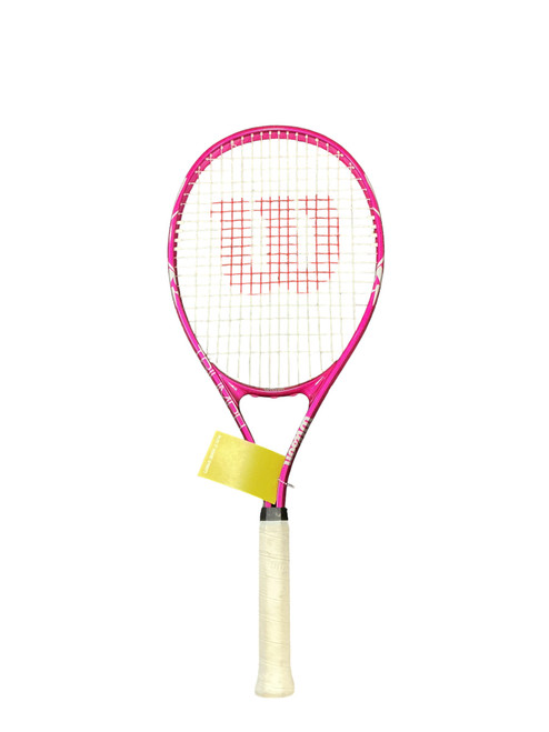 Vist Large View of Product Image Which is Used Wilson TRIUMPH Womens Tennis Racquet Pink 4 1/4"
