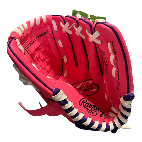 Vist Large View of Product Image Which is Used Franklin PLAYER SERIES BB/SB Glove RH Throw Pink 9"