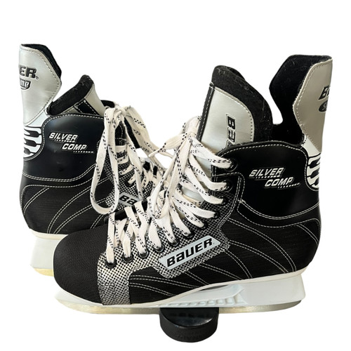 Vist Large View of Product Image Which is Used Bauer SILVER COMP Senior Hockey Skate Senior 10