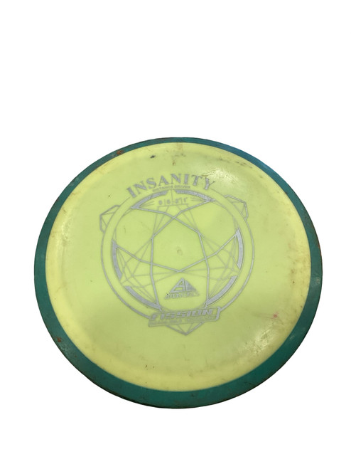 Vist Large View of Product Image Which is Used Axiom INSANITY Disc Golf Driver Yellow 170g