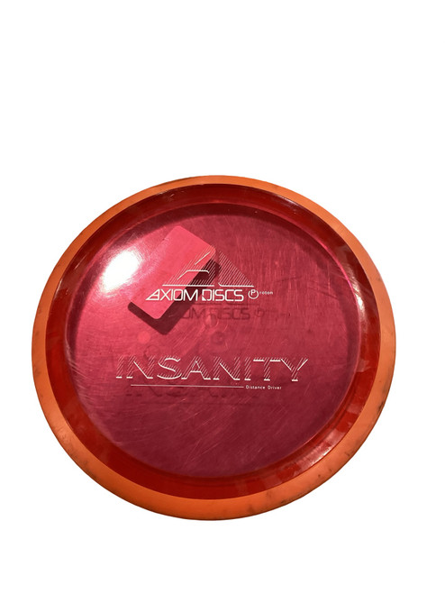 Vist Large View of Product Image Which is Used Axiom INSANITY Disc Golf Driver Red 155g