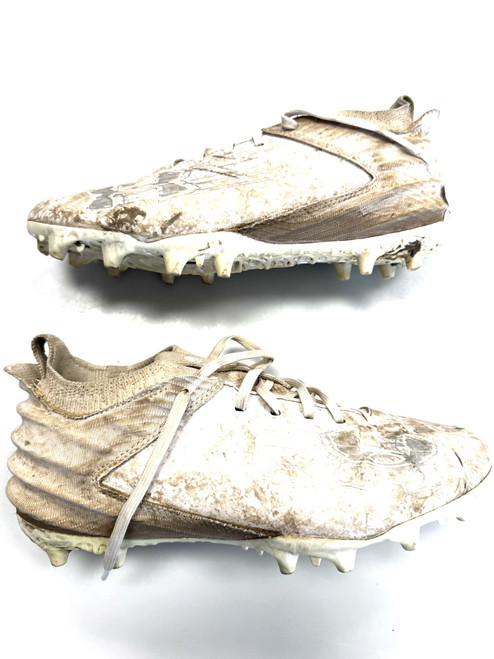Vist Large View of Product Image Which is Used Under Armour LAX Cleats Mens White Senior 7.5