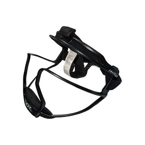 Vist Large View of Product Image Which is Used Rawlings HI-VIZ ADULT BB/SB Fielders Mask Black Fits all