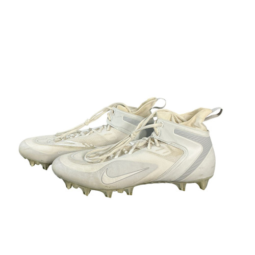 Vist Large View of Product Image Which is Used Nike LAX Cleats Mens White Senior 12