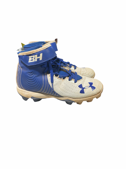 Vist Large View of Product Image Which is Used Under Armour BRYCE HARPER BB CLEATS BB/SB Cleats Royal Blue Junior 03.5