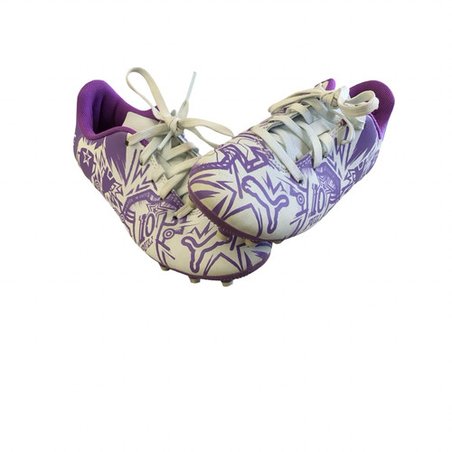 Vist Large View of Product Image Which is Used Puma Soccer Cleats White Youth 13.0