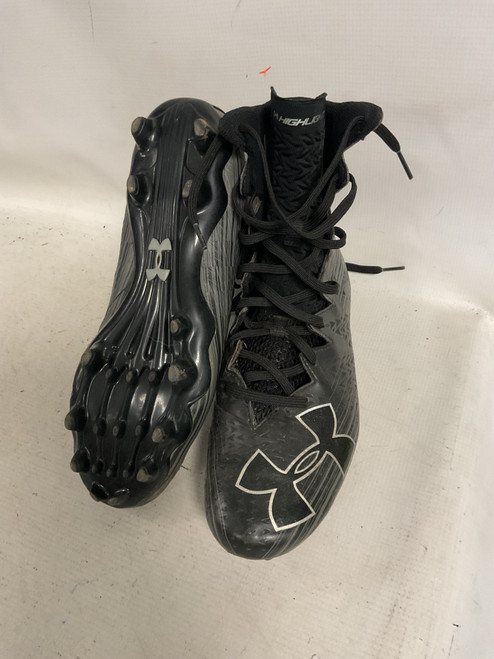 Vist Large View of Product Image Which is Used Under Armour HIGHLIGHT Adult FB Cleats Black Senior 10.5