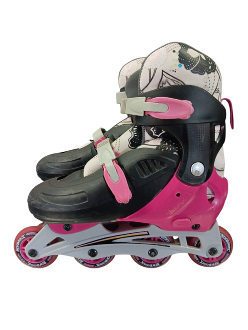 Vist Large View of Product Image Which is Used NEW BOUNCE Senior Rec Fitness Skates Pink Adjustable