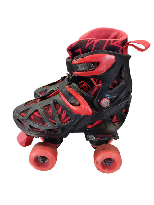 Vist Large View of Product Image Which is Used RollerDerby ADJ 3-6 Junior Roller Quad Skates Black Adjustable