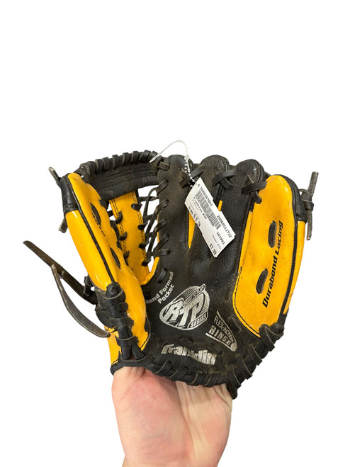 Vist Large View of Product Image Which is Used Franklin RTP BB/SB Glove T-ball Yellow 9 1/2"
