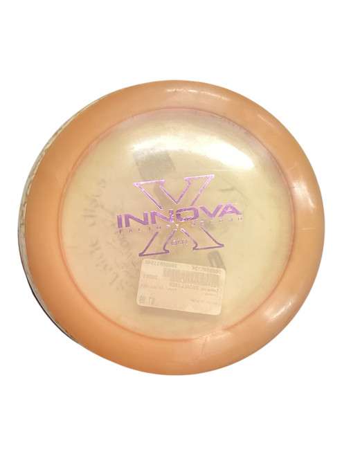 Vist Large View of Product Image Which is Used Innova EXCALLIBER Disc Golf Driver Orange