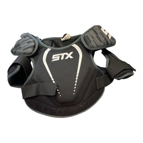 Vist Large View of Product Image Which is Used STX STALLION 75 Lacrosse Shoulder Pads Black MD