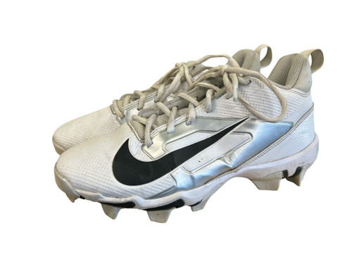Vist Large View of Product Image Which is Used Nike ALPHA MENANCE 4 SHARK Adult FB Cleats White Senior 5