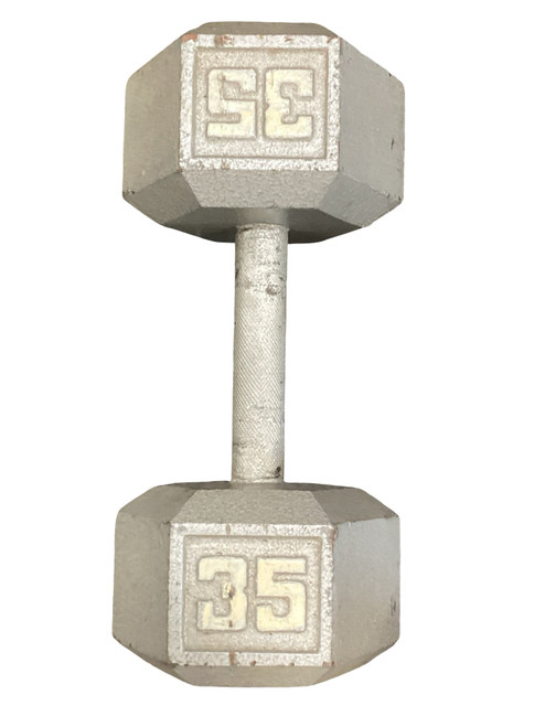 Vist Large View of Product Image Which is Used Hex Dumbbell (Each) 35 lb