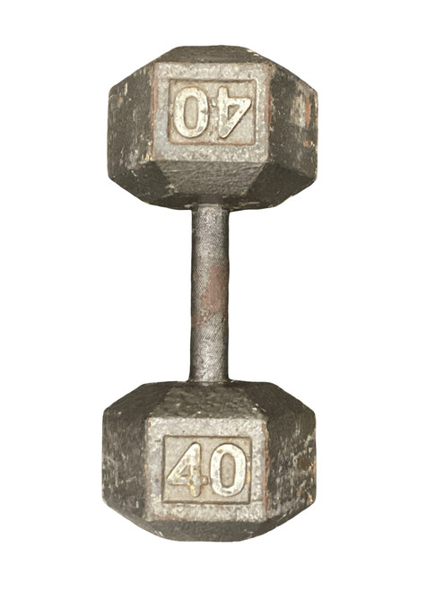 Vist Large View of Product Image Which is Used Hex Dumbbell (Each) 40 lb