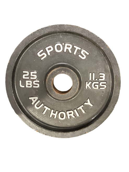 Vist Large View of Product Image Which is Used SPORTS AUTHORITY 25LB OLY PLATE Olympic Plate (Each) 25 lb