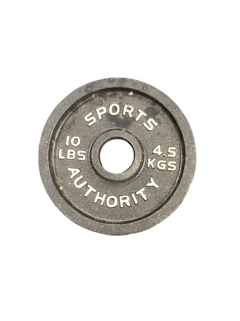 Vist Large View of Product Image Which is Used SPORTS AUTHORITY 10LB OLY PLATE Olympic Plate (Each) 10 lb