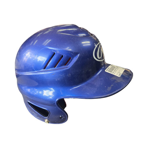 Vist Large View of Product Image Which is Used Rawlings BATTING HELMET 6 1/2-7 1/2 Batting Helmet No Mask Royal Blue One Size