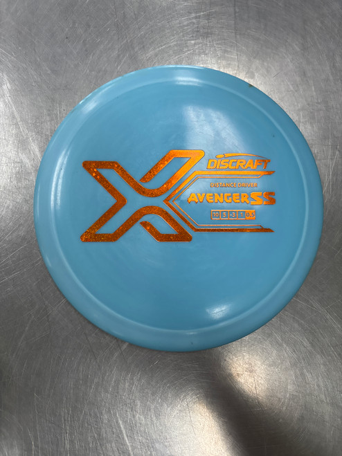 Vist Large View of Product Image Which is Used Discraft X AVENGER SS Disc Golf Driver Royal Blue