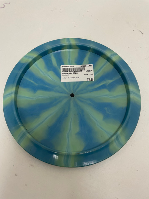 Vist Large View of Product Image Which is Used Westside STAG Disc Golf Mid Range Carolina Blue