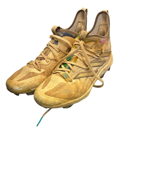 Vist Large View of Product Image Which is Used Adidas ADIZERO BB/SB Cleats White Senior 9