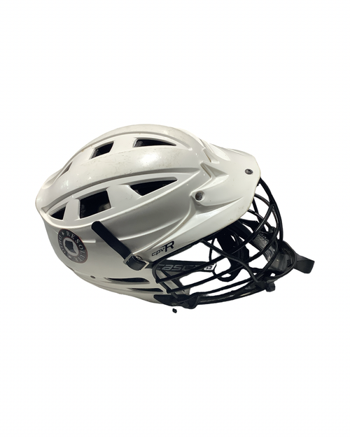 Vist Large View of Product Image Which is Used Cascade CPV-R Lacrosse Helmet White LG