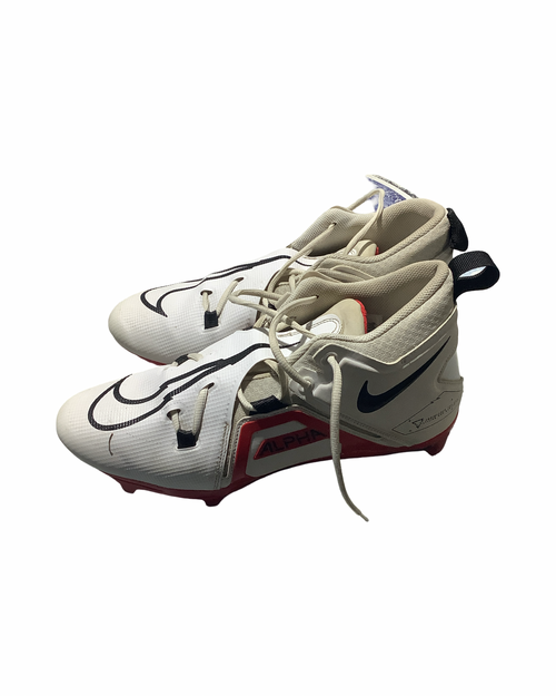 Vist Large View of Product Image Which is Used Nike Adult FB Cleats White Senior 11.5
