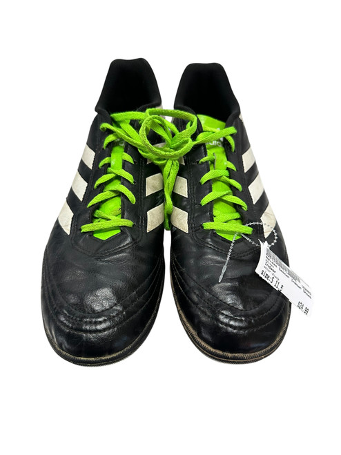 Vist Large View of Product Image Which is Used Adidas Soccer Indoor Shoes Black Senior 11.5
