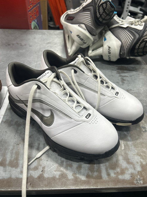 Vist Large View of Product Image Which is Used Nike Mens Golf Shoes White Senior 9.5
