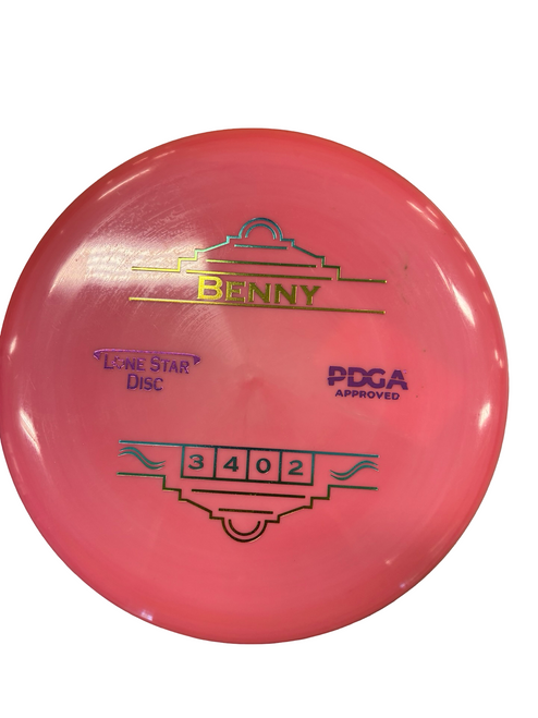 Vist Large View of Product Image Which is Used Lone Star Disc BENNY Disc Golf Putter Pink