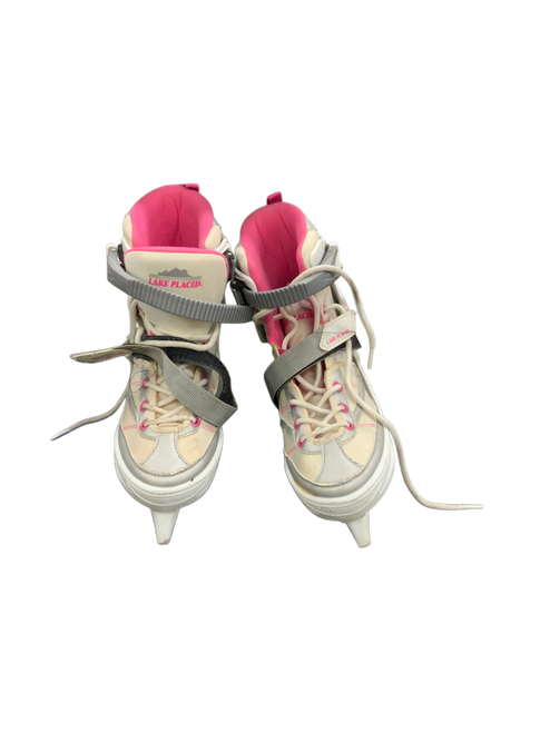 Vist Large View of Product Image Which is Used Lake Placid ADJUSTABLE SKATES Girls Softboot Skate White Adjustable