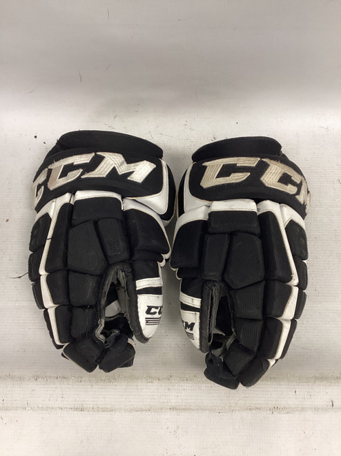 Vist Large View of Product Image Which is Used CCM U GLOVES Senior Gloves Black And White 15"