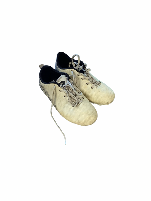 Vist Large View of Product Image Which is Used Riddell Jr FB Cleats White Junior 02