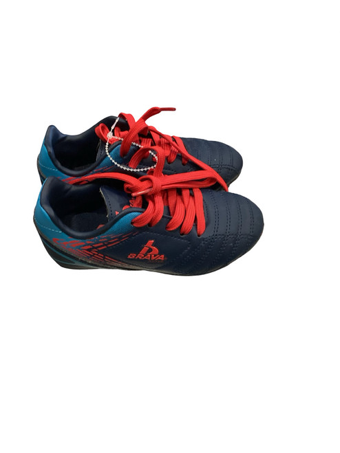 Vist Large View of Product Image Which is Used Brava Soccer Cleats Royal Blue Youth 10.0