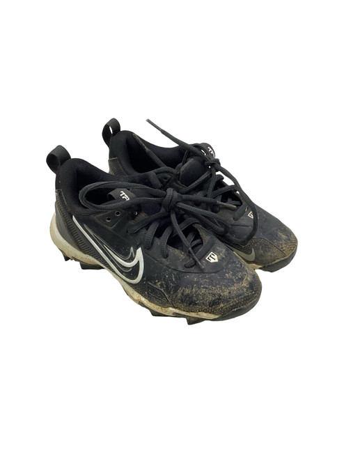 Vist Large View of Product Image Which is Used Nike TROUT BB/SB Cleats Black And White Youth 13.0