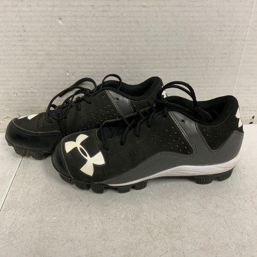 Vist Large View of Product Image Which is Used Under Armour BB/SB Cleats Black Junior 03.5