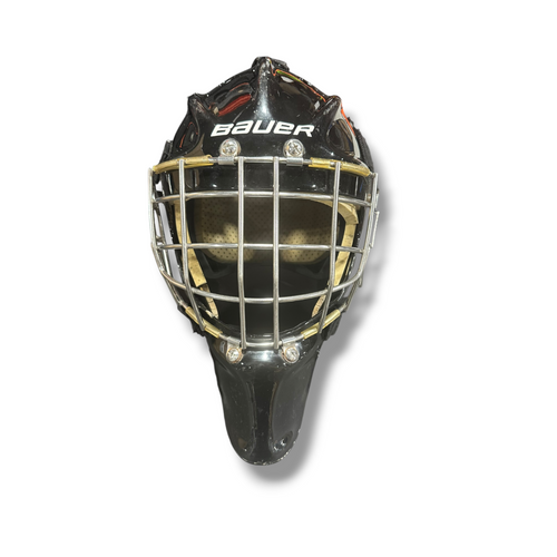 Vist Large View of Product Image Which is Used Bauer 950X Senior Goalie Helmet/Mask Black MD