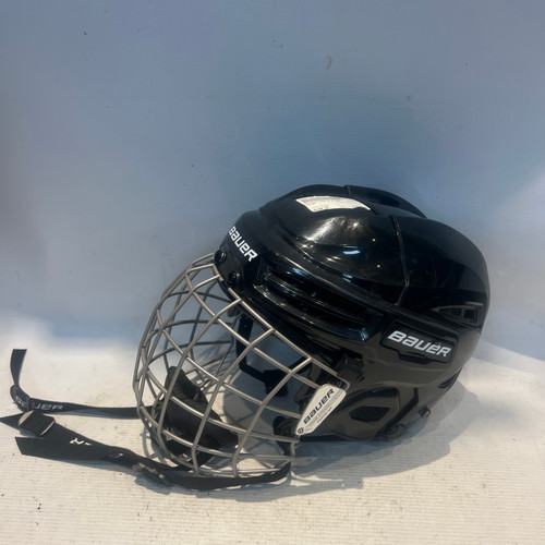 Vist Large View of Product Image Which is Used Bauer BLACK HELMET Helmet Cage Combo Black SM