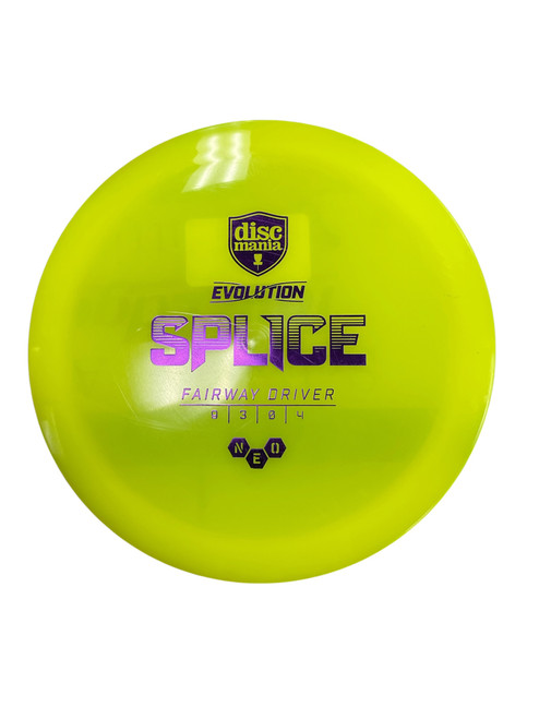 Vist Large View of Product Image Which is Used Discmania EVOLUTION SPLICE Disc Golf Mid Range Yellow