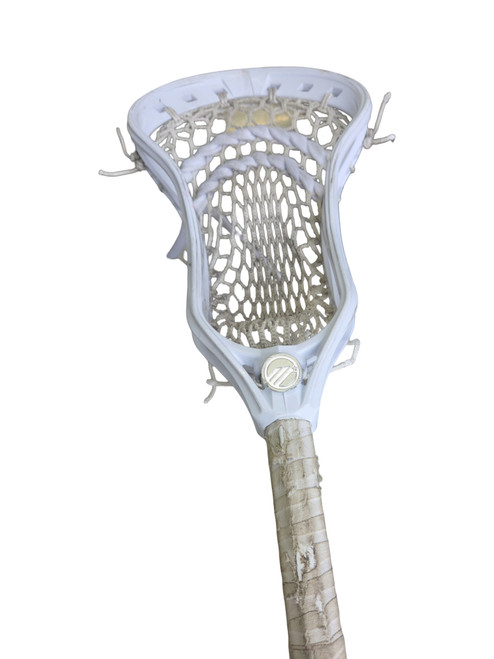 Vist Large View of Product Image Which is Used Maverik HYPERLITE SHAFT/WARRIOR HEAD Men Atk/Mid Complete Stick White
