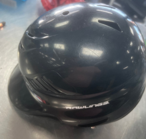 Vist Large View of Product Image Which is Used Rawlings VAPOR Batting Helmet No Mask Navy Blue One Size